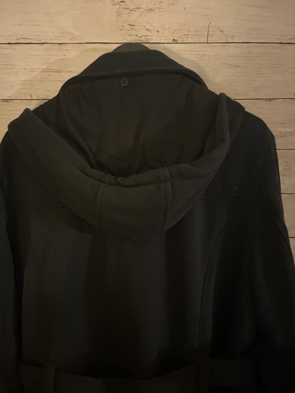Liz Claiborne Black Women's Wool-Blend Trench Coat with Belt - Picture 5 of 5